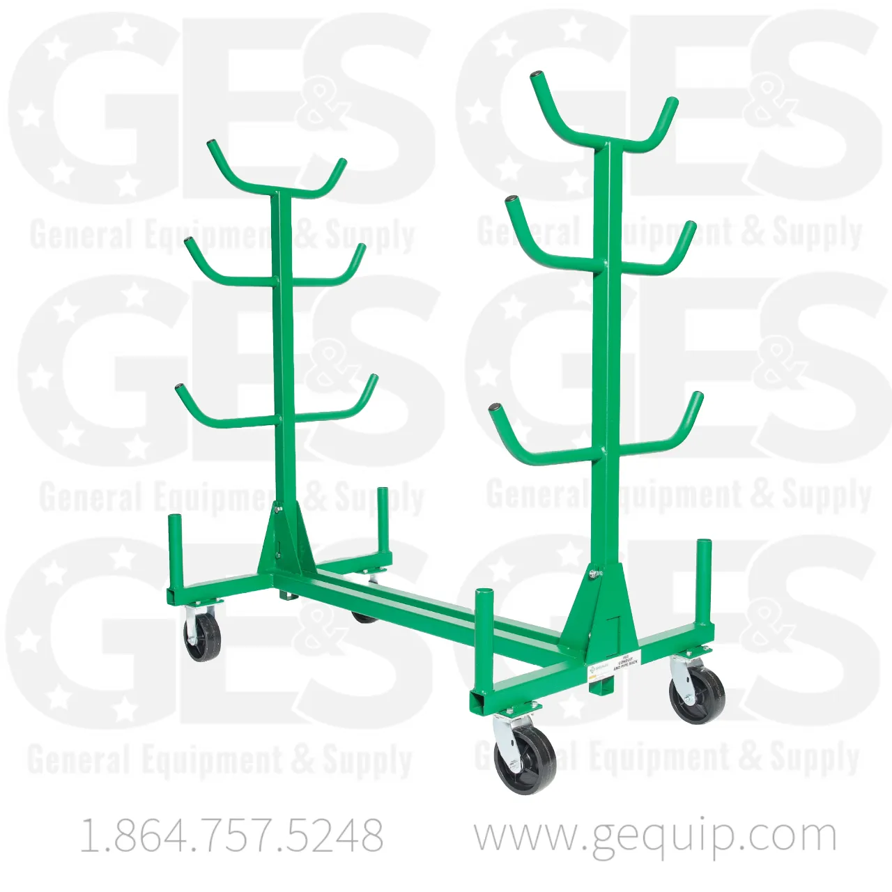 Greenlee 668 Mobile Conduit and Pipe Rack - Reconditioned