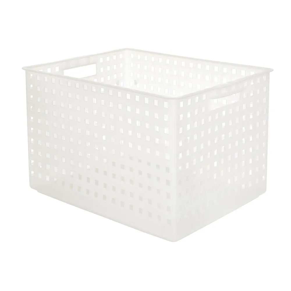 iDesign Large Storage Bin in Frost