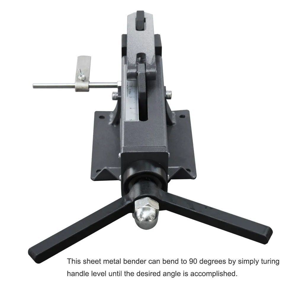 KAKA Industrial FB-4 Flat Steel Metal Brake Bender, 4-Inch Hand Operated Steel Bending Brake, 2.5 Tons Press Bending And Create Up To 90 Degree, High Flexibility, Easy Operation Sheet Metal Forming Bender