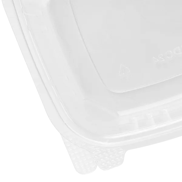 Karat 24 oz PET Plastic Hinged Deli Container - 200 pcs