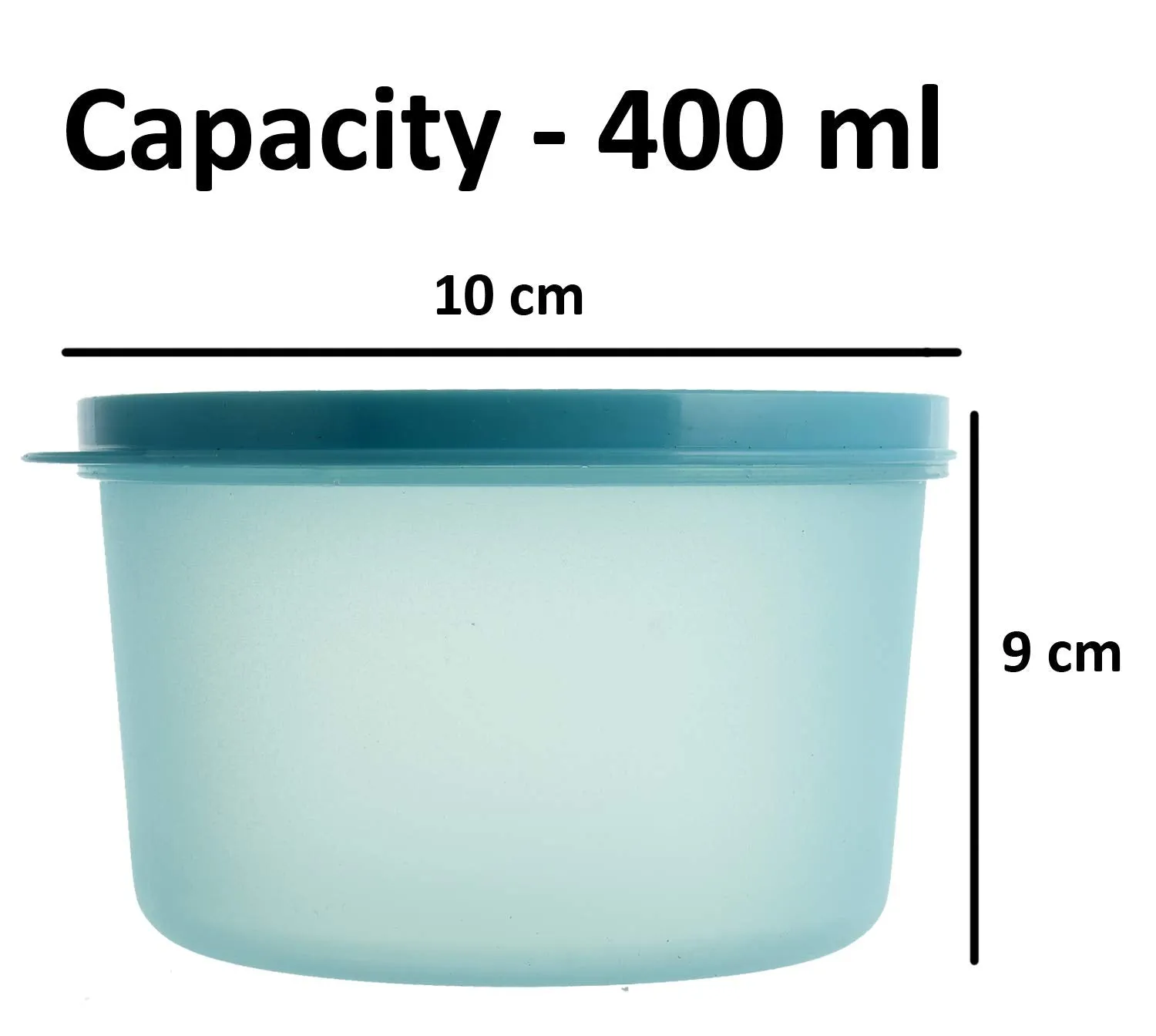 Kuber Industries Plastic 6 Pieces Kitchen Storage Spice Containers, Fridge Container, Food Utility Box, Food Storage Containers Jars 400 Ml (Blue & Green) - CTLTC43903