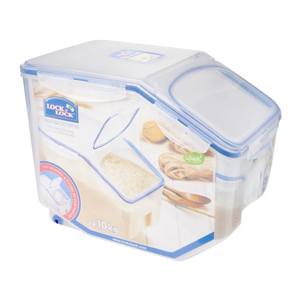 Lock & Lock Airtight Dry Food Storage Container With Flip Cover 12L