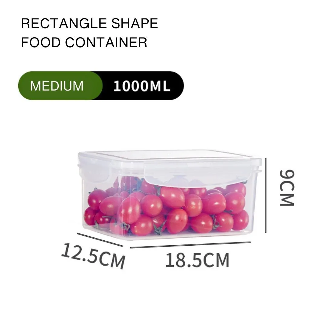 Lock It Rectangle Plastic Food Container