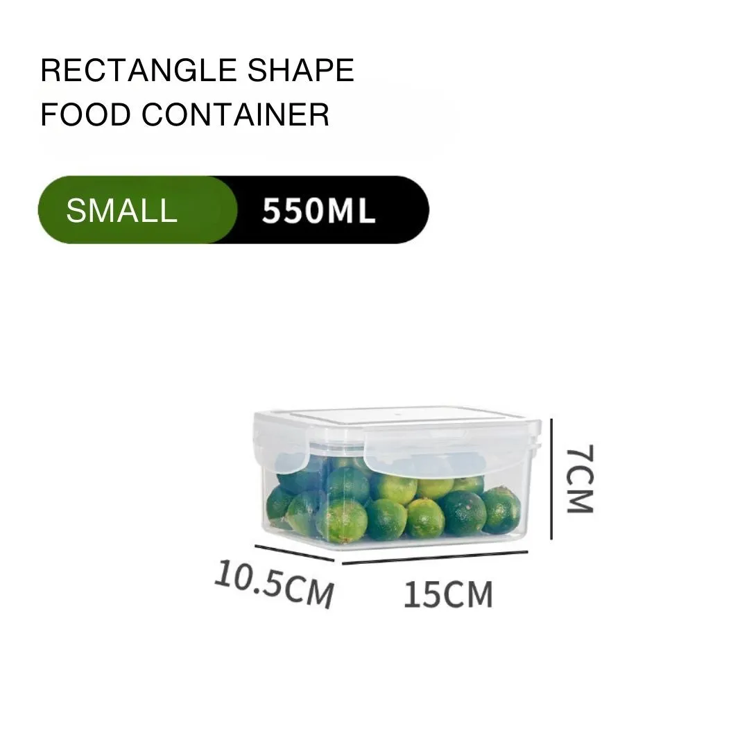 Lock It Rectangle Plastic Food Container