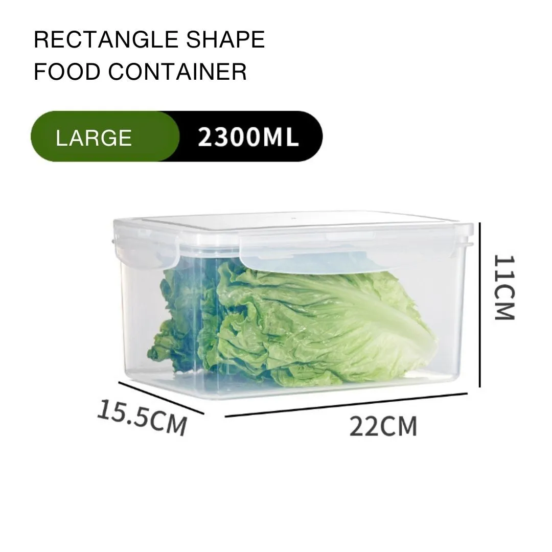 Lock It Rectangle Plastic Food Container