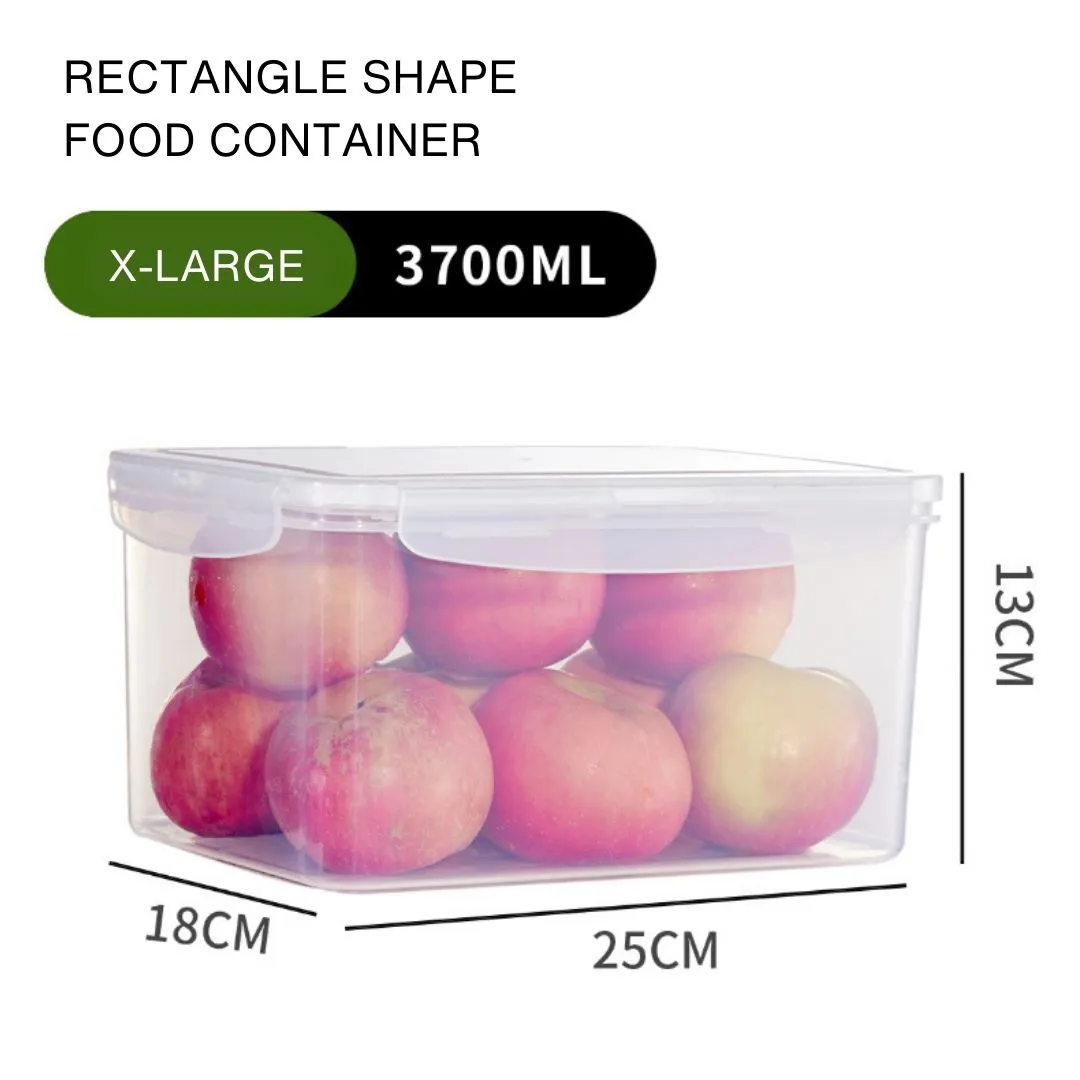 Lock It Rectangle Plastic Food Container