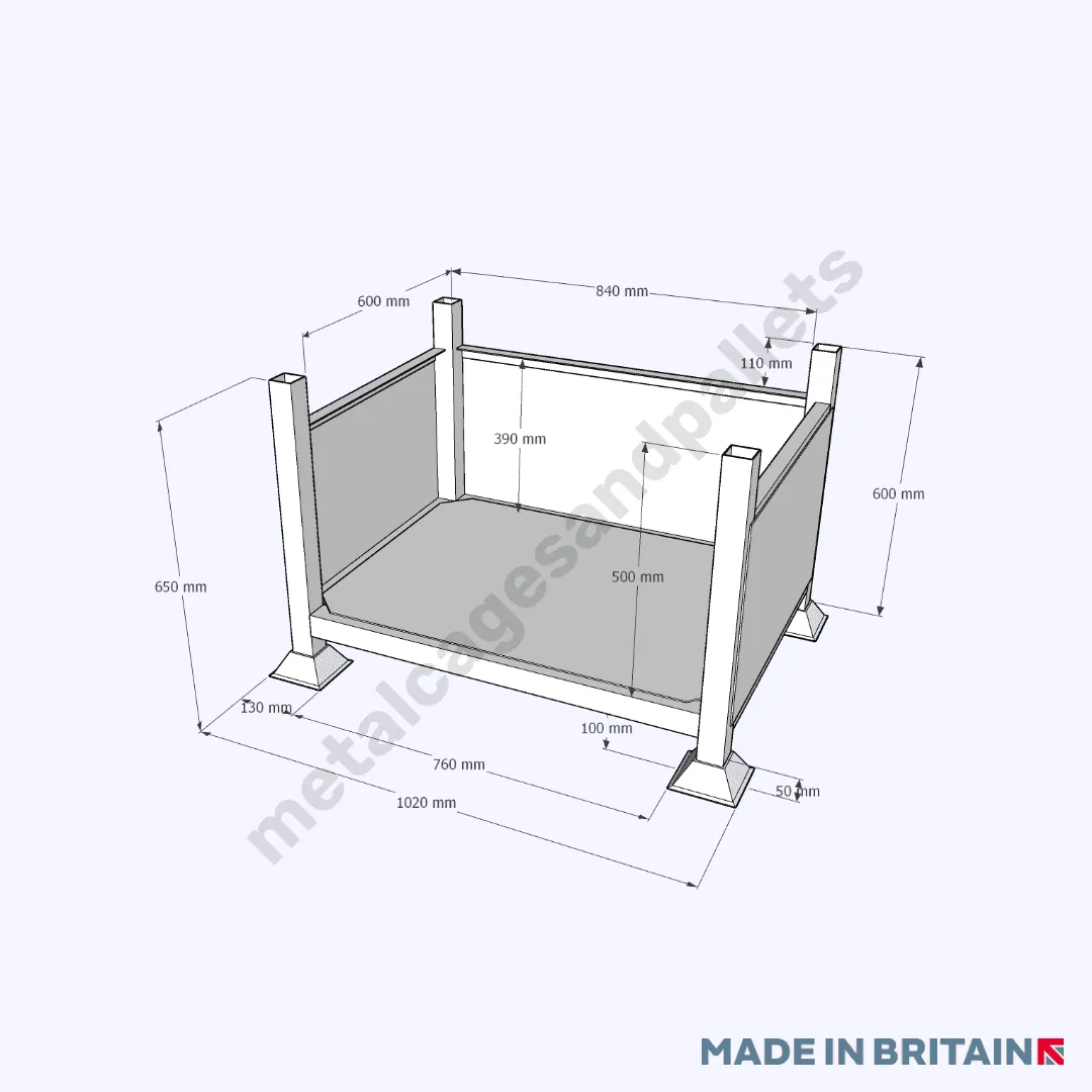 Metal Stillage with Open Front