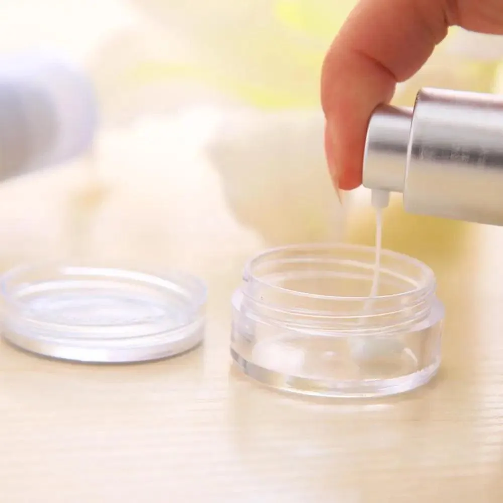 Mini Clear Cosmetic Jar Set: Versatile Storage Solution