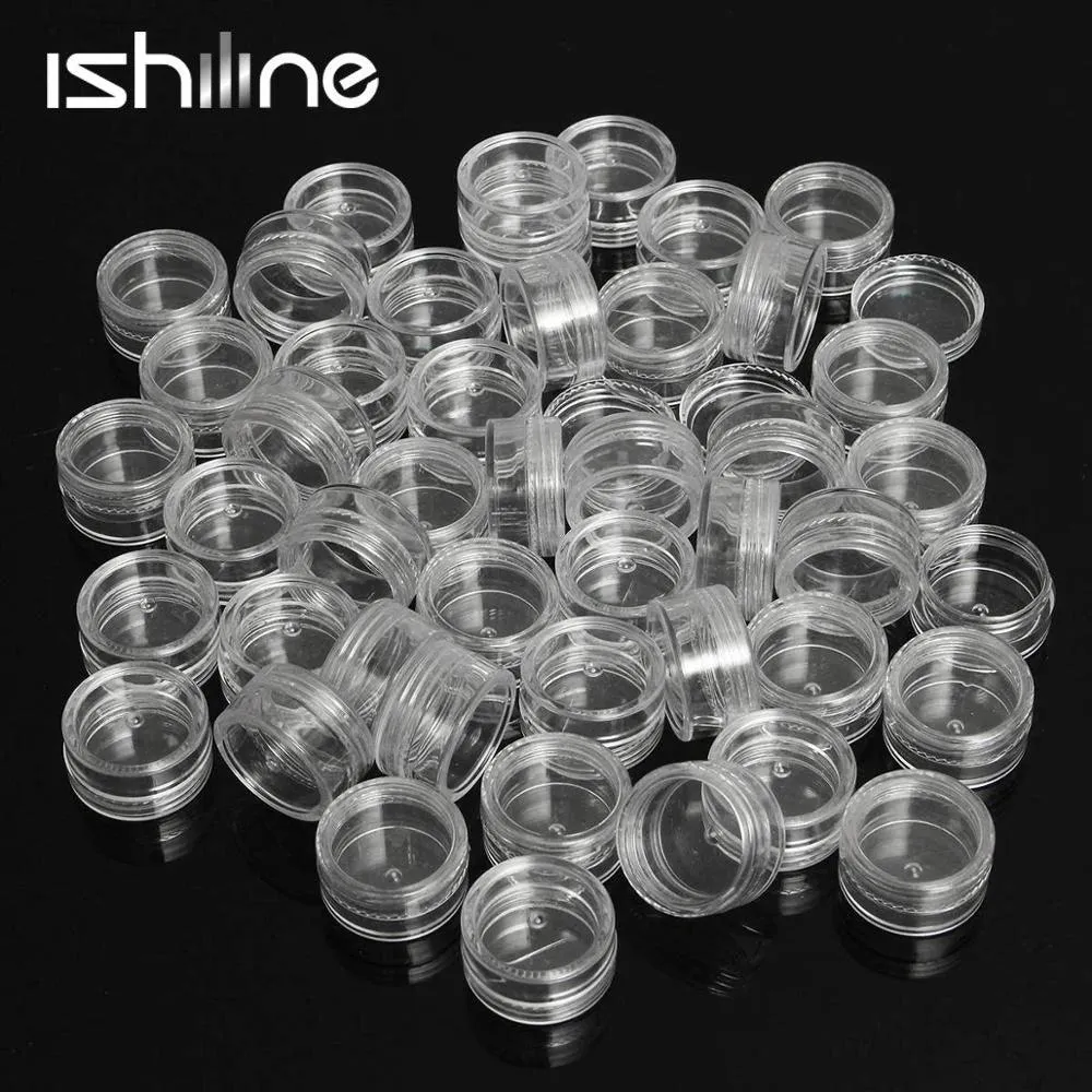 Mini Clear Cosmetic Jar Set: Versatile Storage Solution