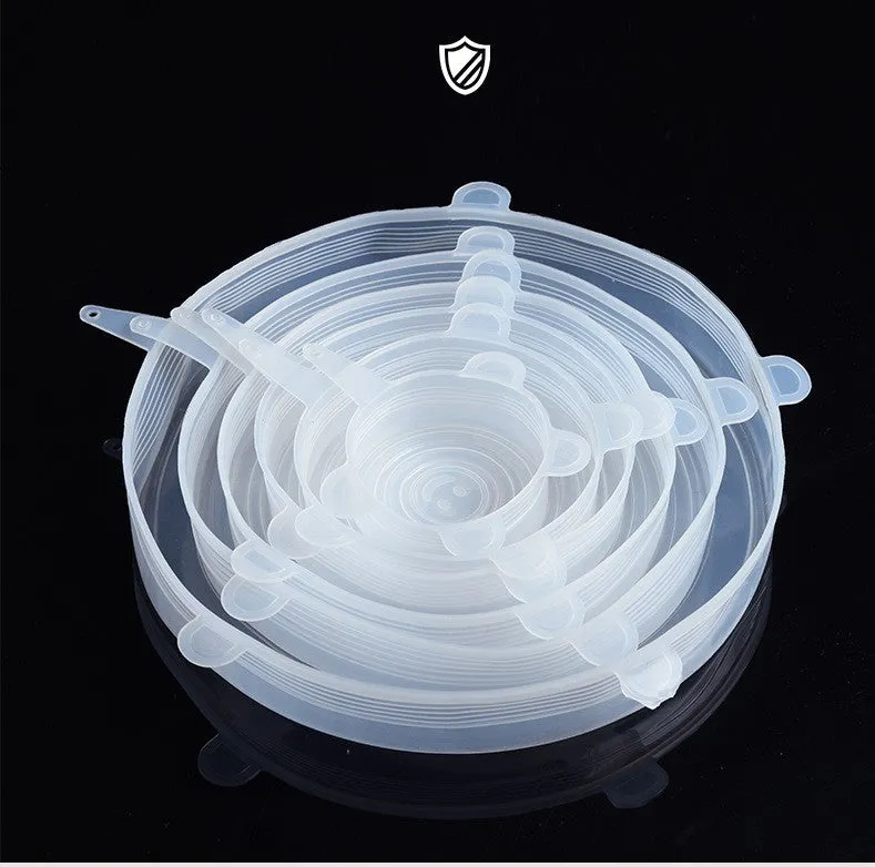 Multifunctional stretchable silicone freshness bowl cover