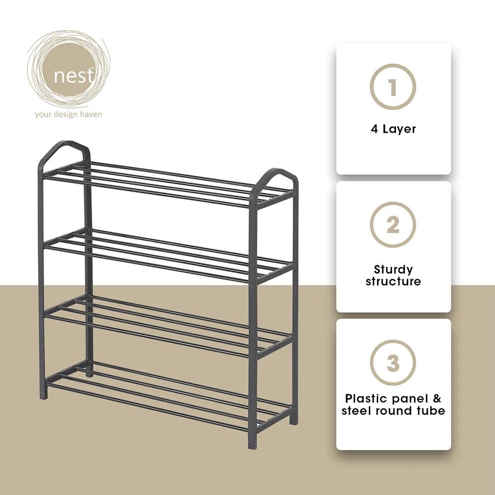 NEST DESIGN LAB Premium 4L Shoe Rack