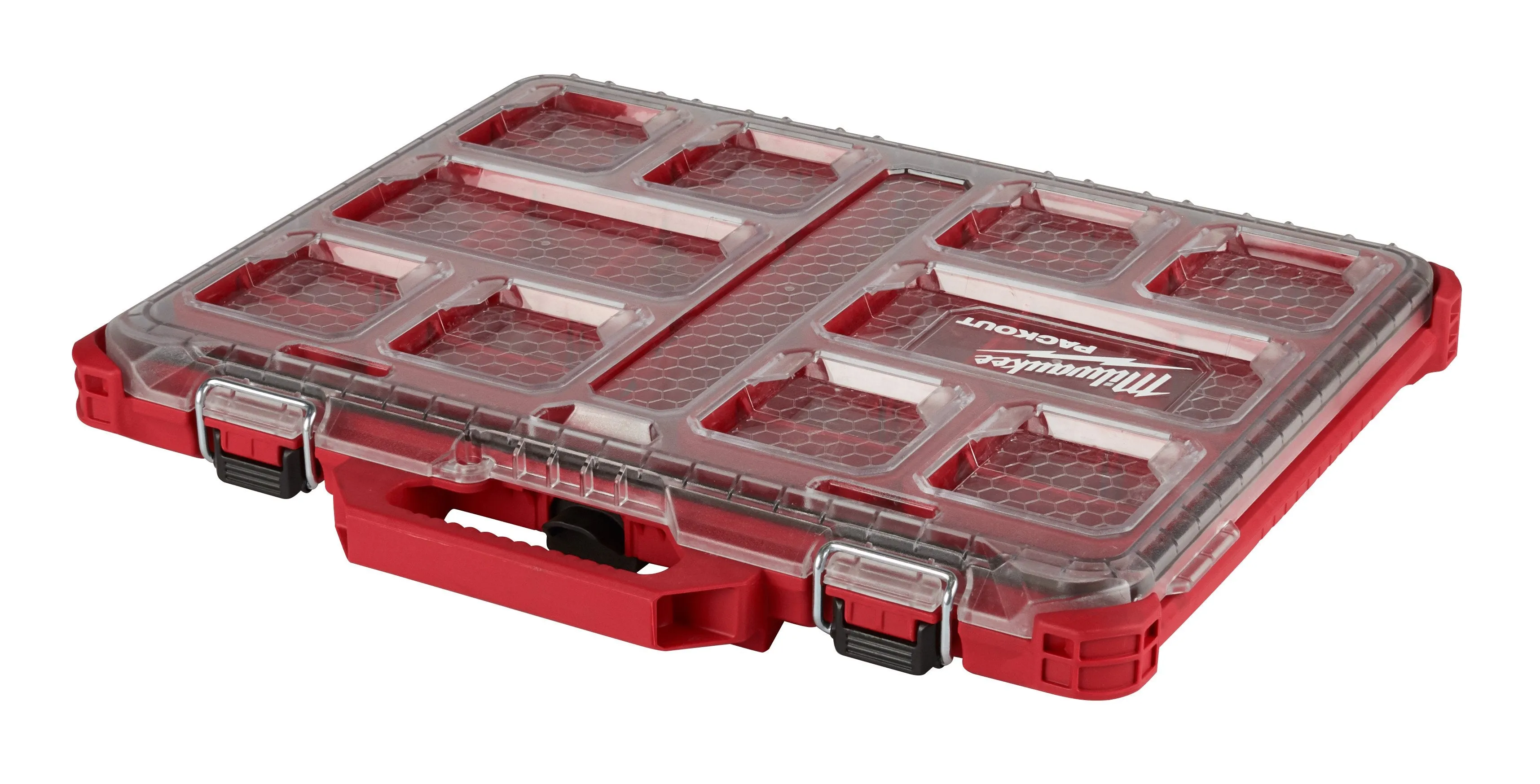 Organizer - Milwaukee PACKOUT™ 10-Compartment Low-Profile Small Parts Tool Organizer, 48-22-8431