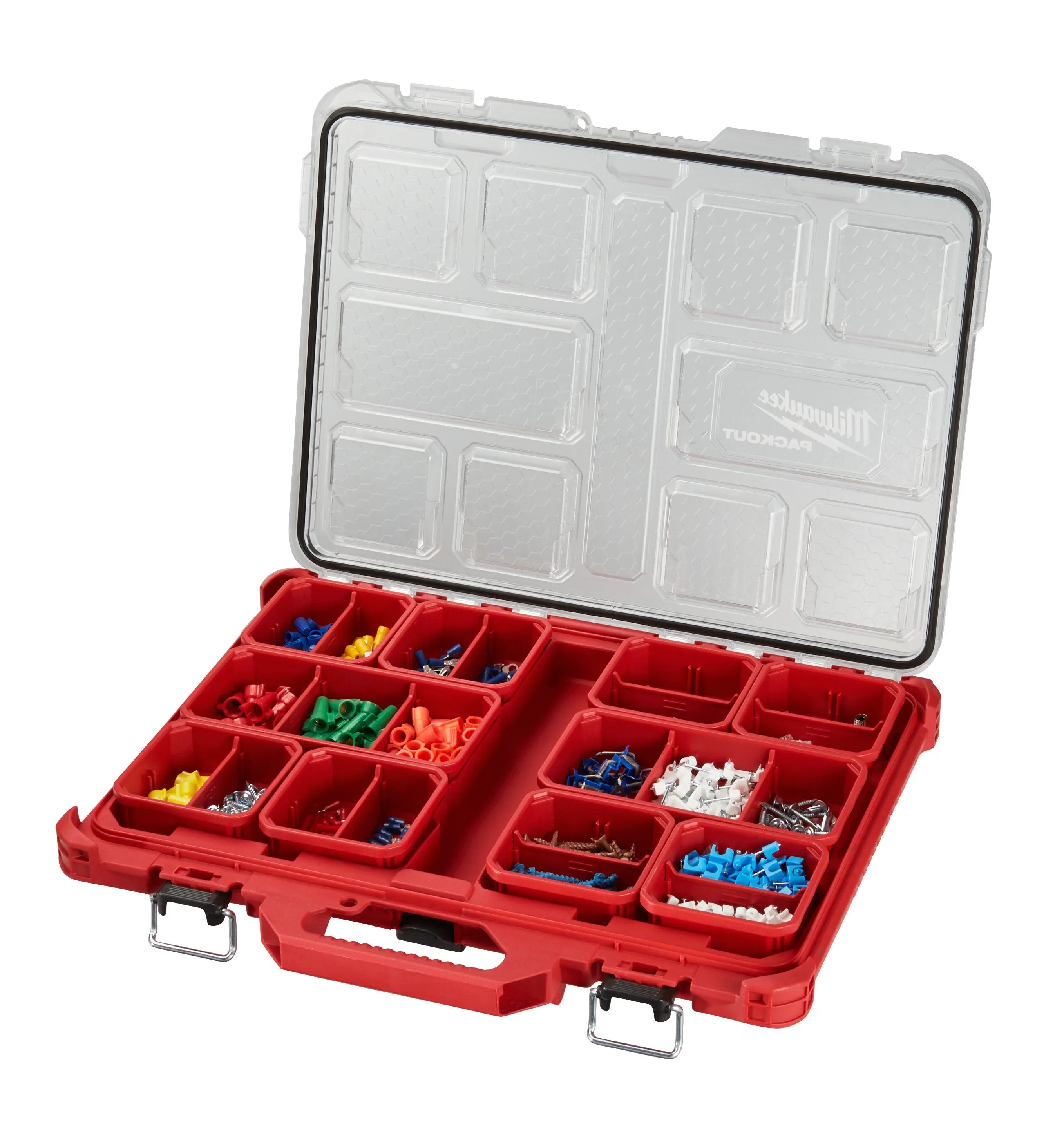 Organizer - Milwaukee PACKOUT™ 10-Compartment Low-Profile Small Parts Tool Organizer, 48-22-8431