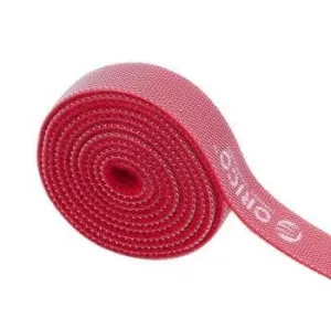 Orico 1M Hook And Loop Cable Management Tie - Red