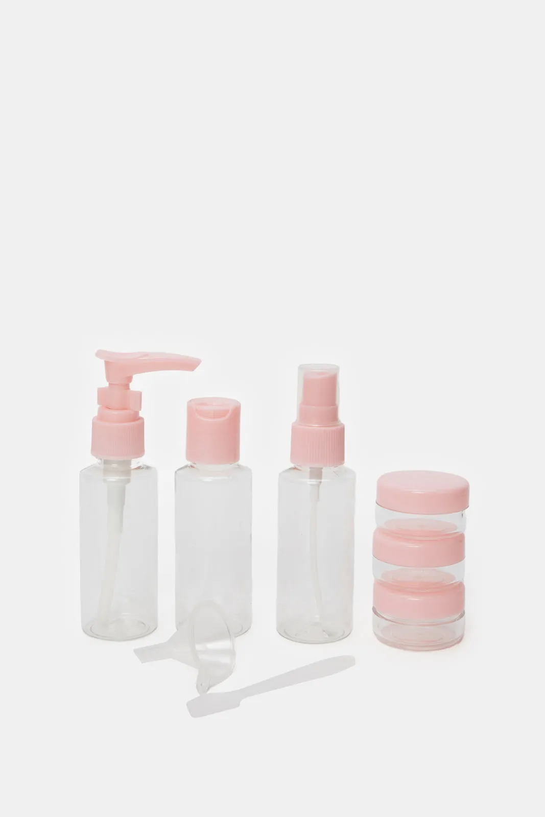 Pink Travel Bottle Set (8 Piece)