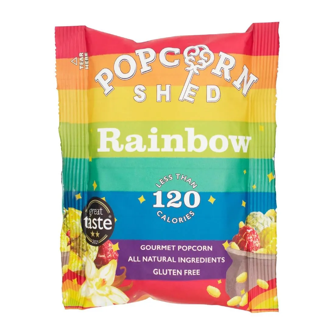 Popcorn Shed Rainbow Popcorn Snack Pack 24g (Pack of 16) - KA534