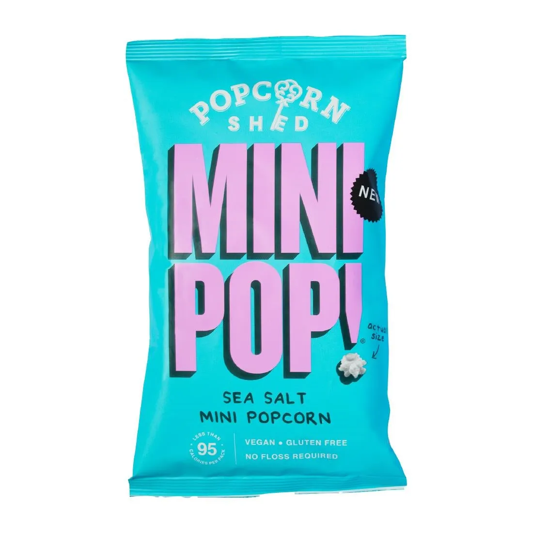 Popcorn Shed Sea Salted Mini Pop! Single Serve Bag 20g (Pack of 24) - KA539