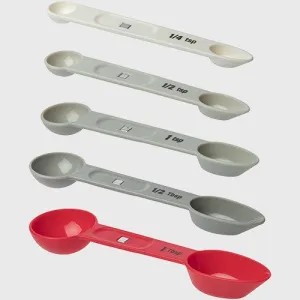 Progressive PrepWorks 5 Piece Magnetic Measuring Spoons Set