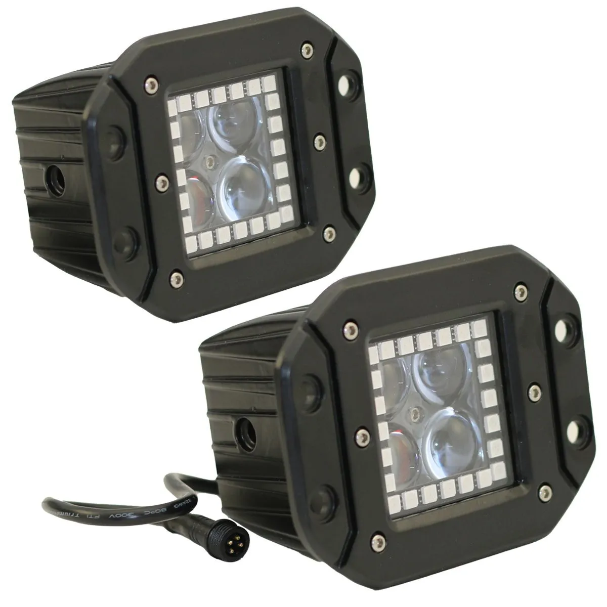 Race Sport RS 3x3 HALO Cube Light Kit - ColorADAPT w/ RGB Multi-Color Functions