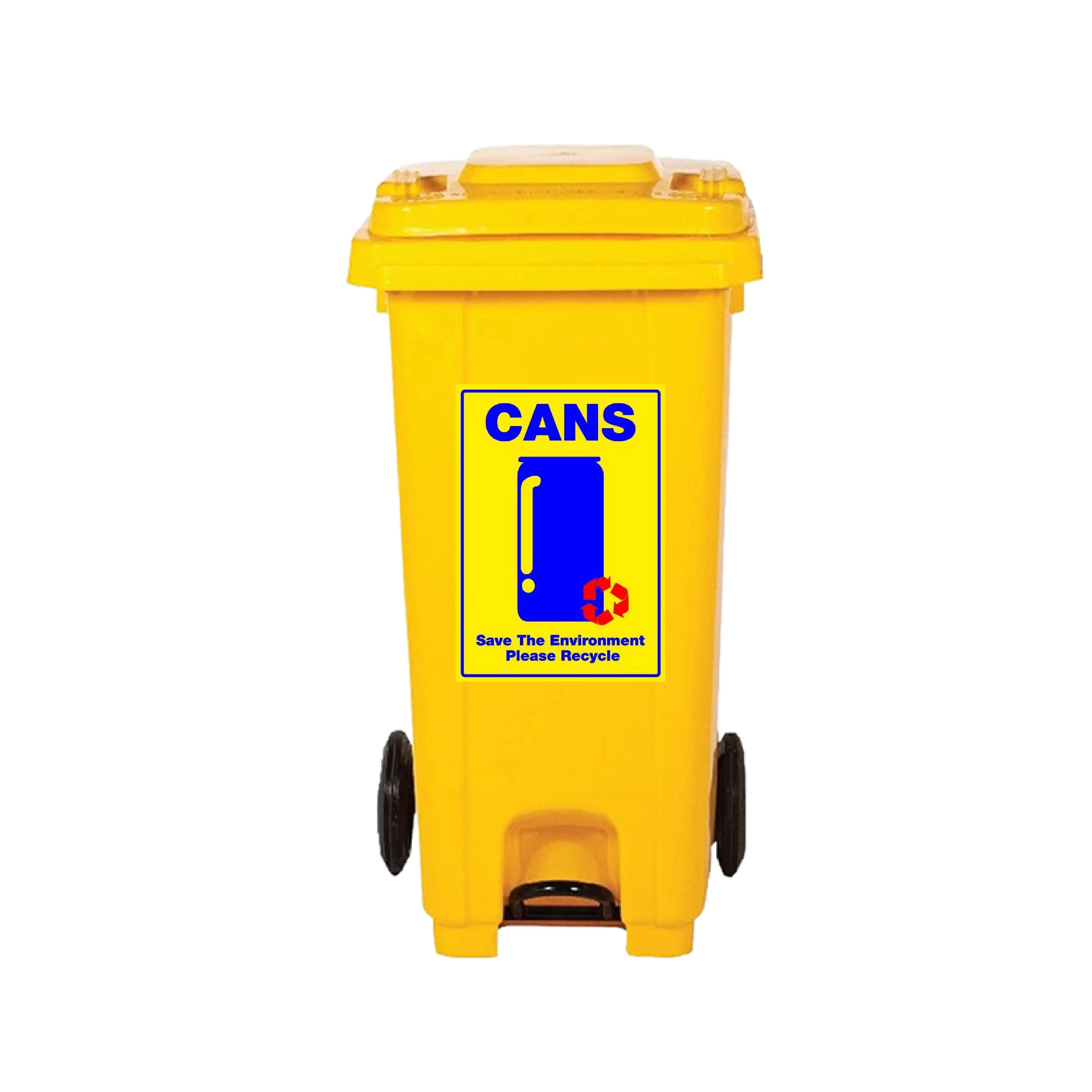 Recycling Integrated Foot Pedal Bin, 120L, 240L & Multiple Colours