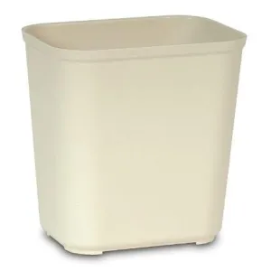 RUBBERMAID FIRE RESISTANT WASTE BASKET - BEIG