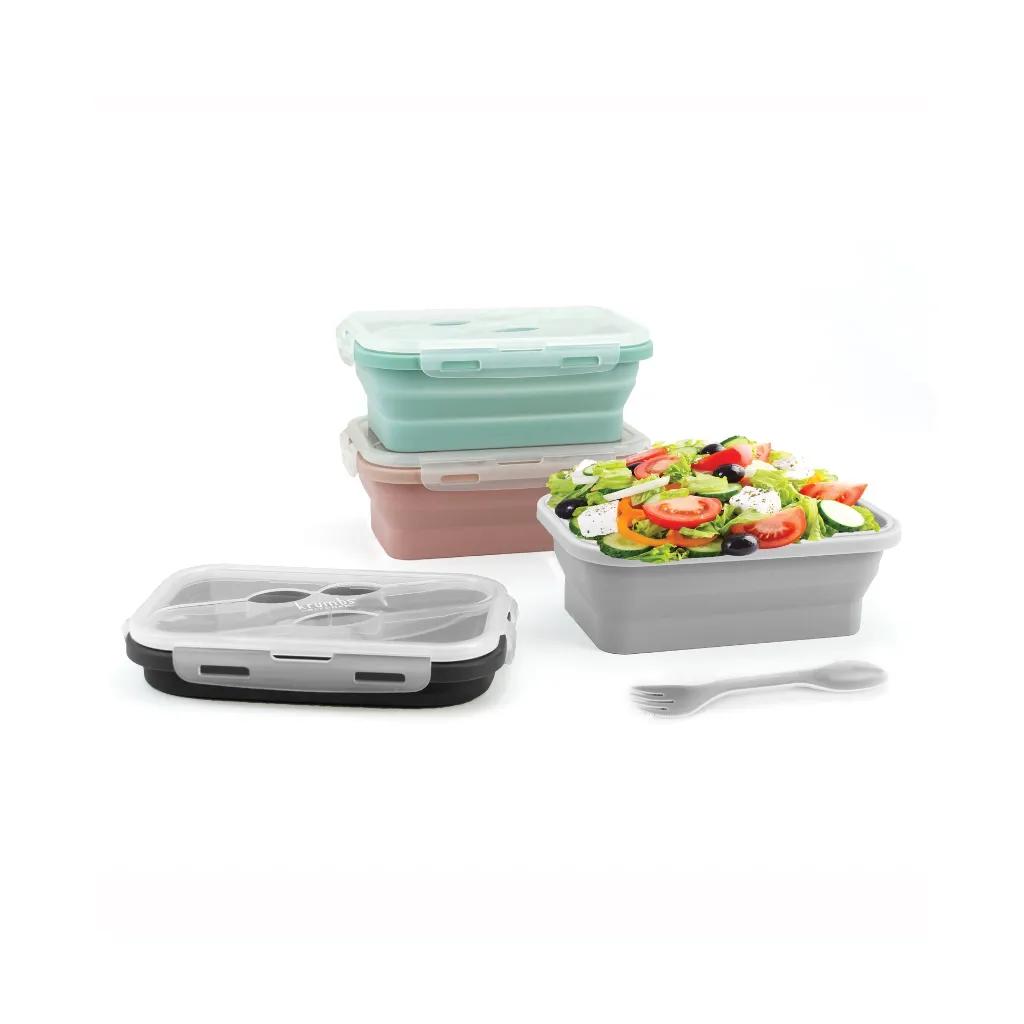 Silicone Collapsible Lunch Containers