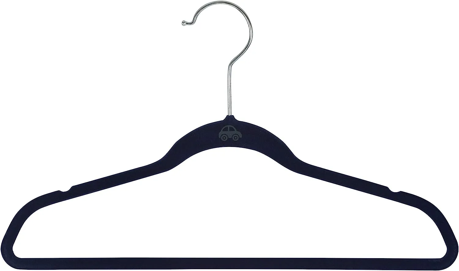 Simplify Navy Kids Velvet Hangers 25pc