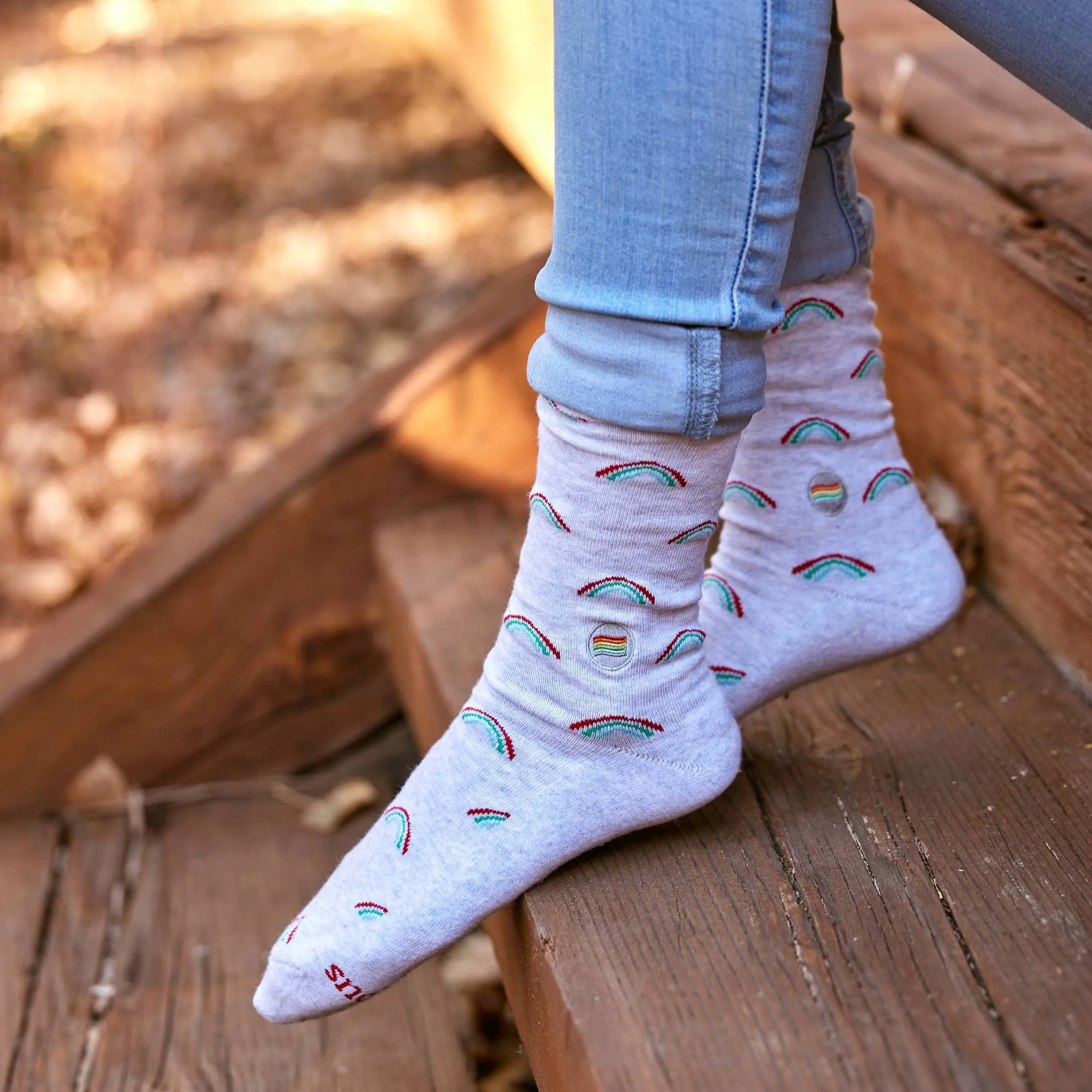 Socks that Save LGBTQ Lives (Radiant Rainbows) - Small