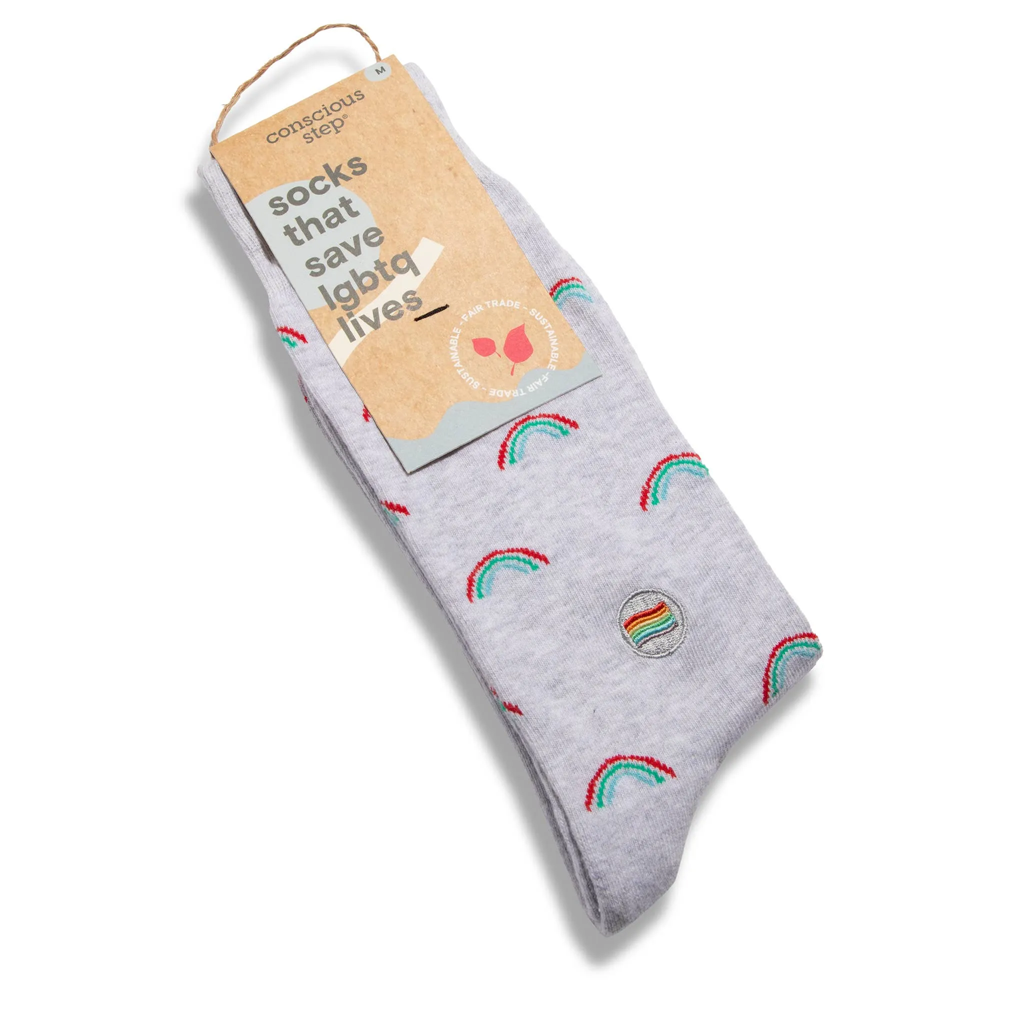 Socks that Save LGBTQ Lives (Radiant Rainbows) - Small