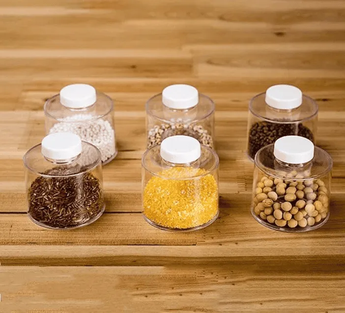 Stackable Spice tower, Stackable Storage Jar Spice Storage Boxes, Transparent Seasoning Cans