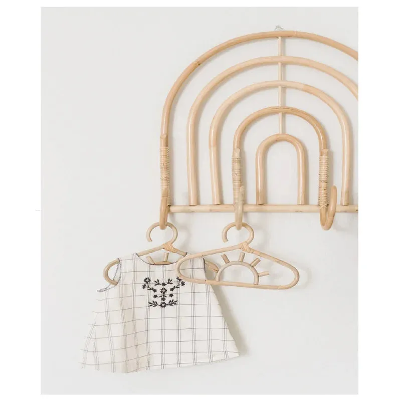 Sunny Rattan Hangers | Set of 3