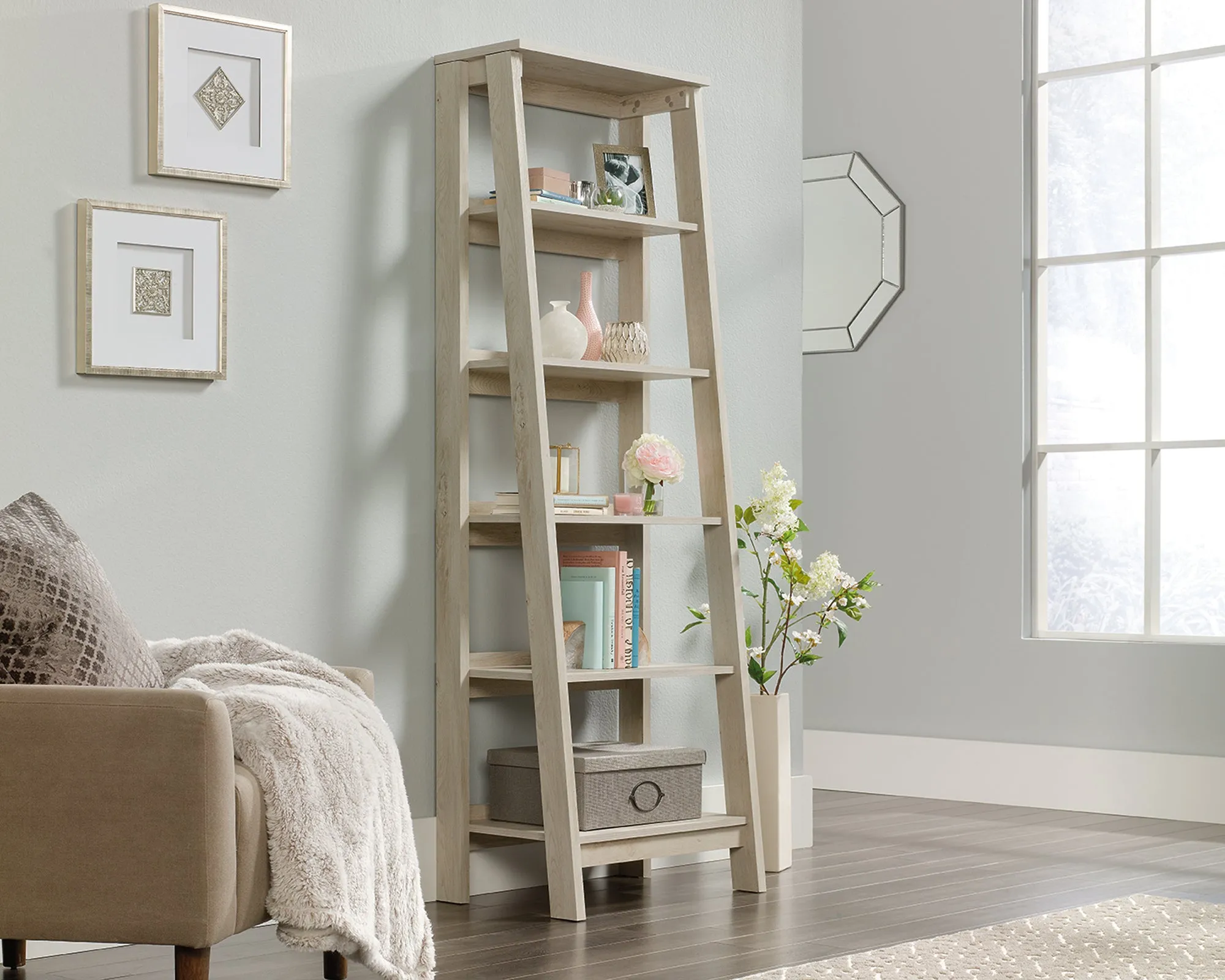 Trestle 5-Shelf Bookcase Chc