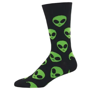 We Come In Peace, Aliens (Black) Crew Sock L/XL