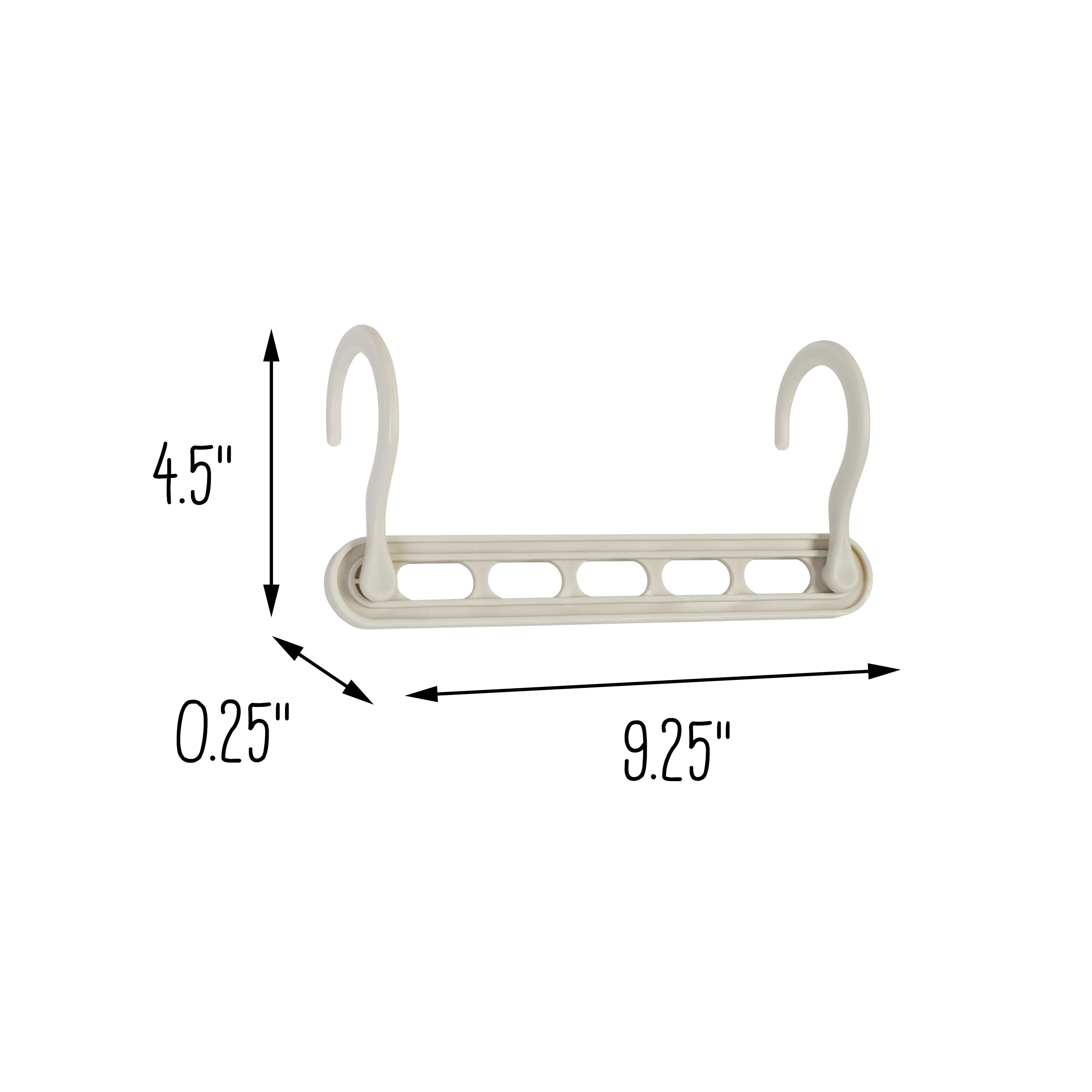 White 5 Collapsible Hangers and 50 Velvet Hangers (55-Piece Set)