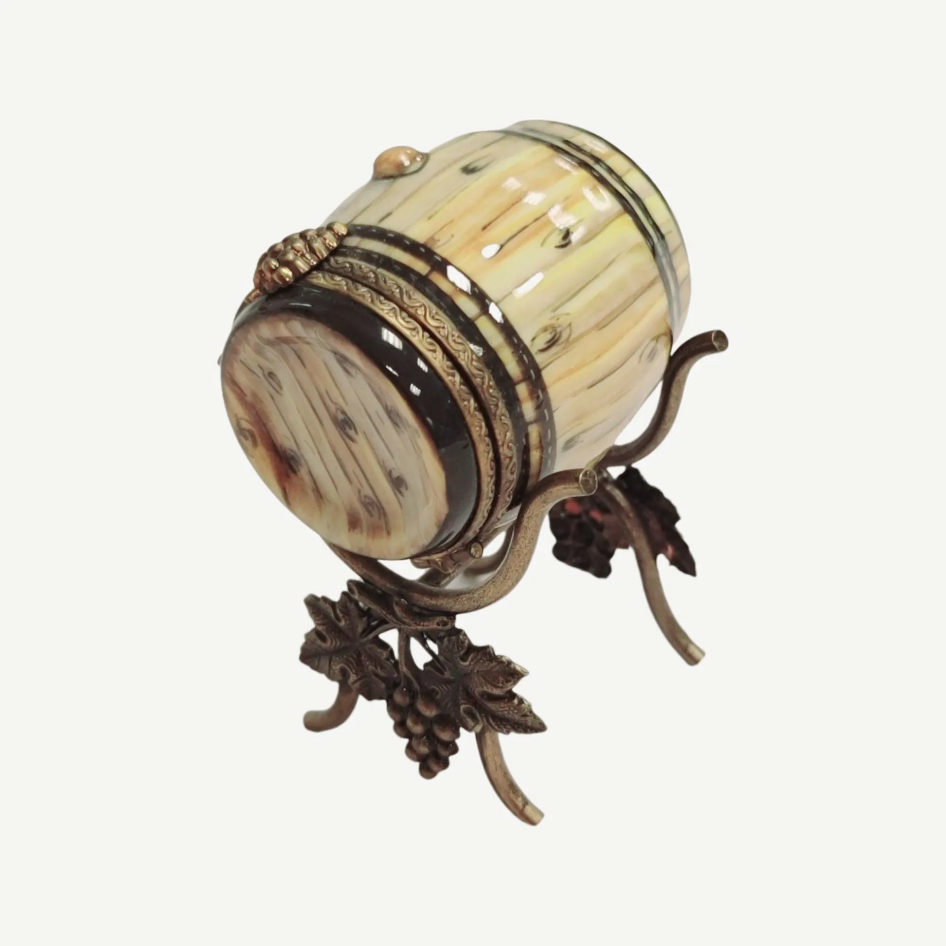 Wine Barrel on Brass